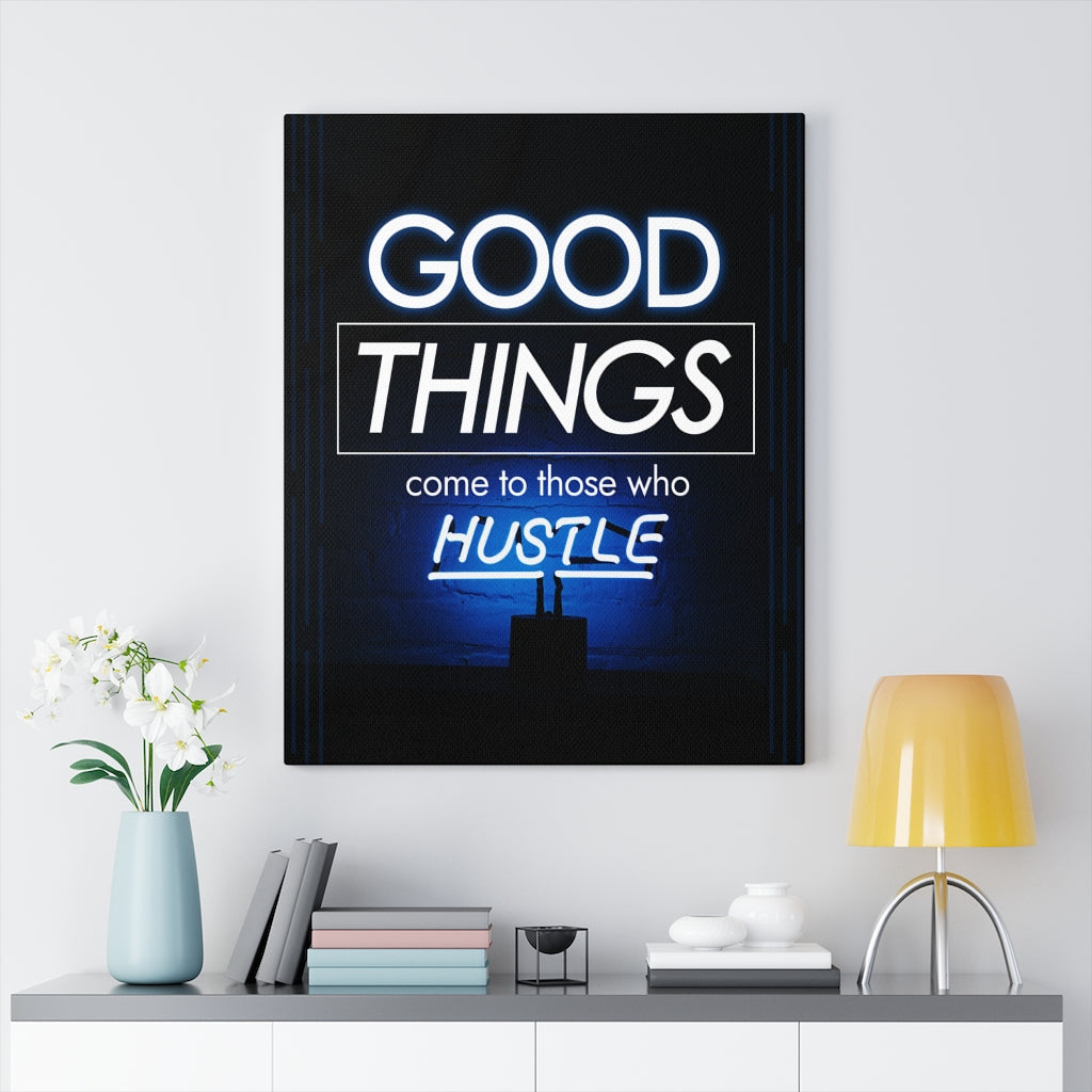 Good Things Motivation Wall Decor for Home Office Gym Inspiring Success Quote Print Ready to Hang - Express Your Love Gifts