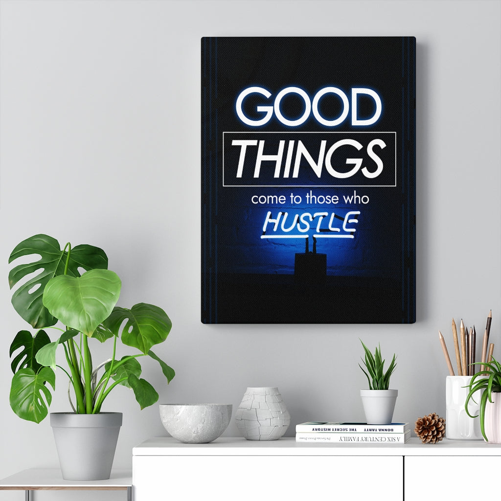 Good Things Motivation Wall Decor for Home Office Gym Inspiring Success Quote Print Ready to Hang - Express Your Love Gifts