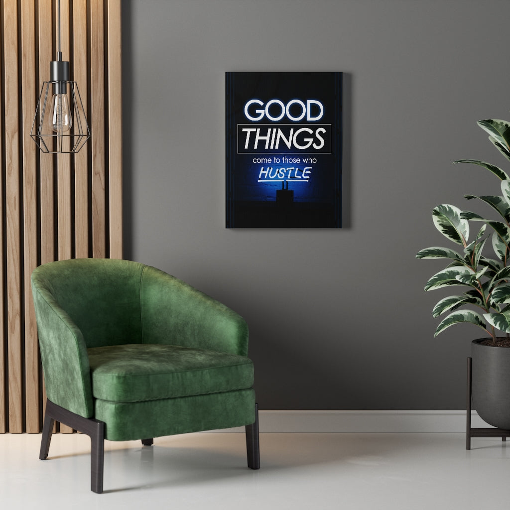 Good Things Motivation Wall Decor for Home Office Gym Inspiring Success Quote Print Ready to Hang - Express Your Love Gifts