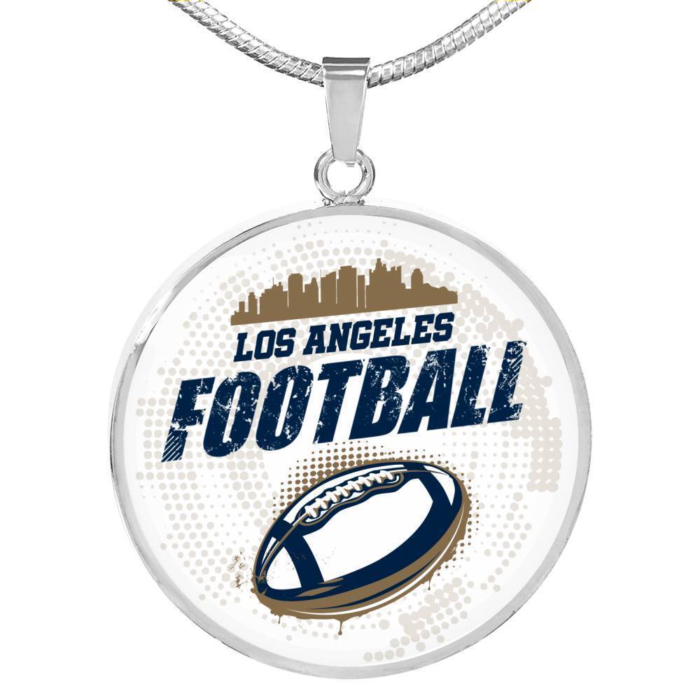 Los Angeles Football Circle Necklace-Express Your Love Gifts