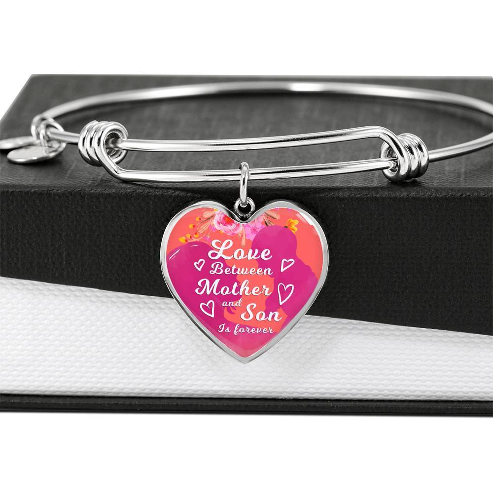 Love Between Mother And Son Is Forever Bracelet Bangle - Express Your Love Gifts