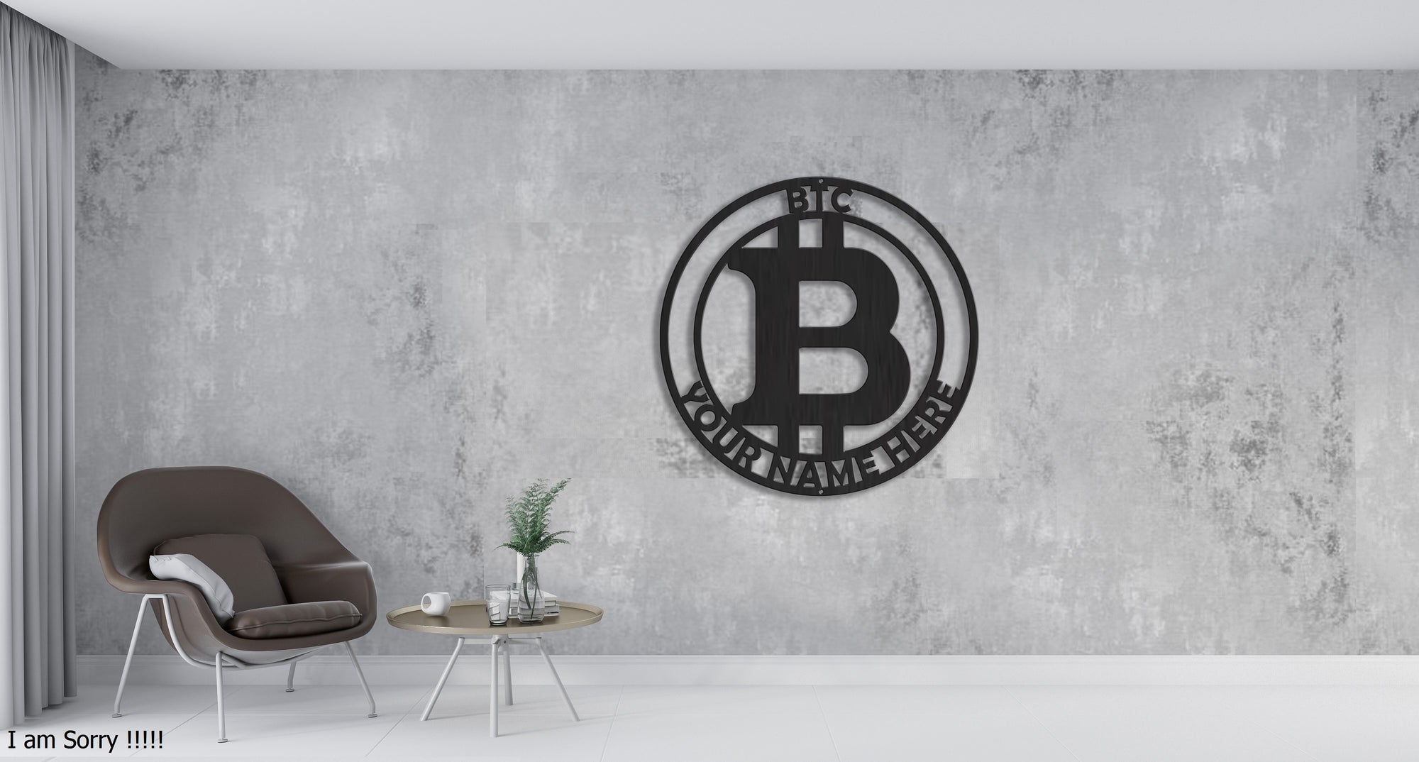 Bitcoin Steel Sign Laser Cut Powder Coated Home & Office Metal Wall Decor Multiple Sizes & Colors-Express Your Love Gifts