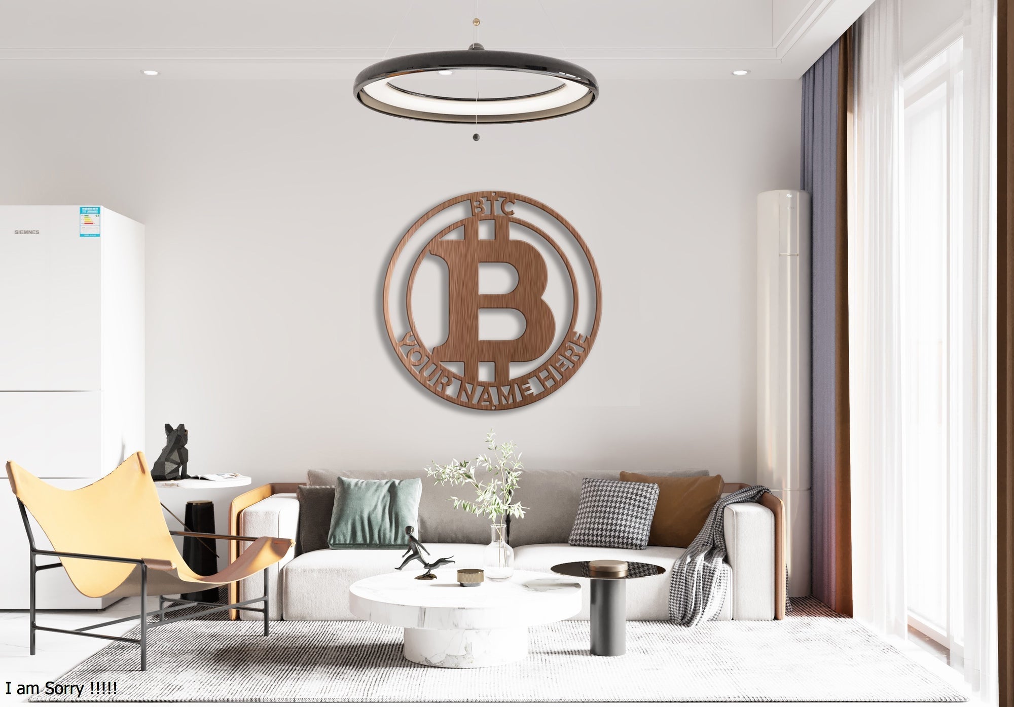 Bitcoin Steel Sign Laser Cut Powder Coated Home & Office Metal Wall Decor Multiple Sizes & Colors-Express Your Love Gifts