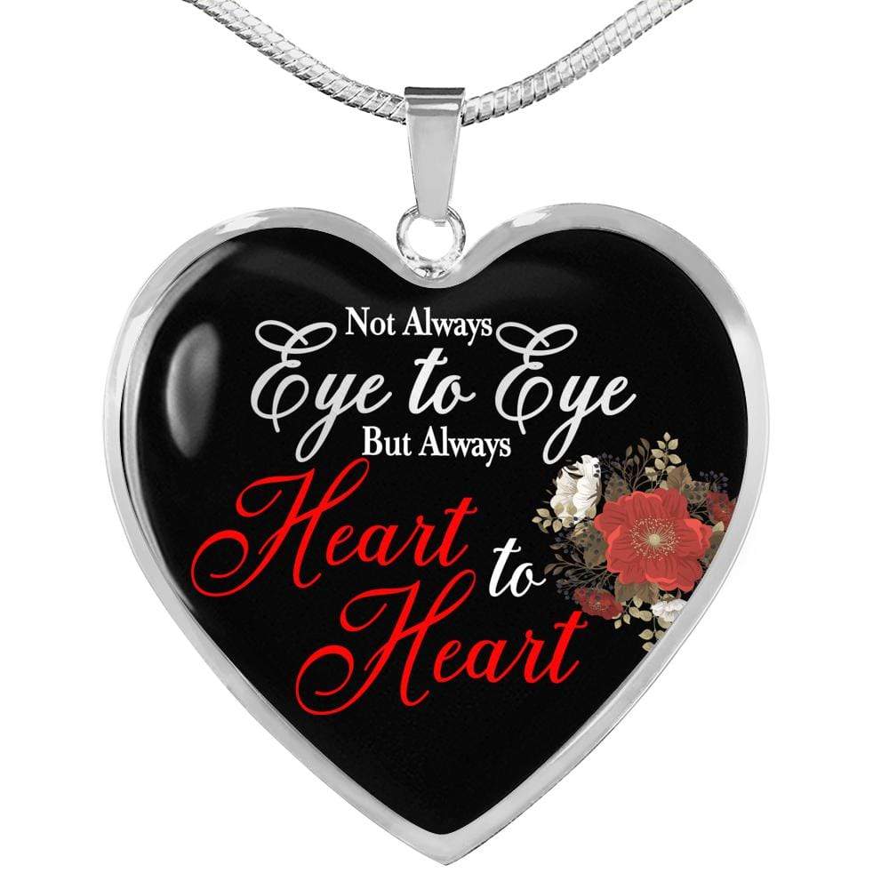 Not Always Necklace Stainless Steel or 18k Gold Heart Pendant 18-22" - Express Your Love Gifts