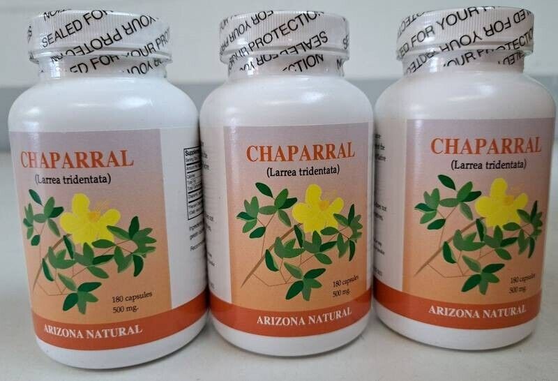 Arizona Natural Chaparral (Larrea tridentata), 500 mg, 180 Capsules-Express Your Love Gifts