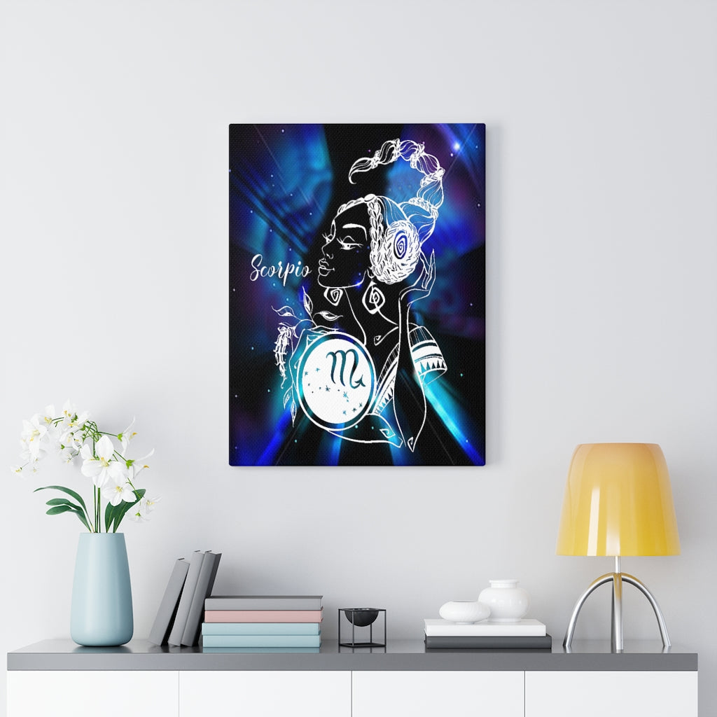 Scorpio Zodiac Horoscope Sign Constellation Canvas Print Astrology Home Decor Ready to Hang Artwork - Express Your Love Gifts