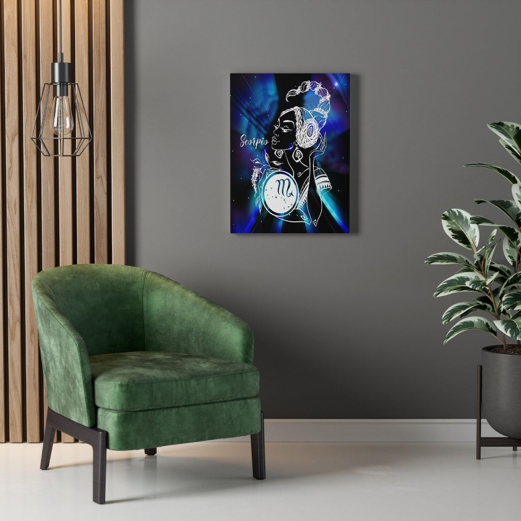 Scorpio Zodiac Horoscope Sign Constellation Canvas Print Astrology Home Decor Ready to Hang Artwork - Express Your Love Gifts