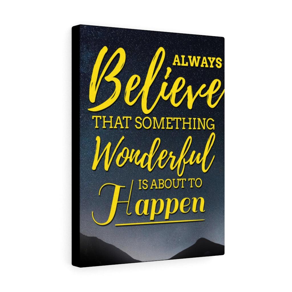 Always Believe Motivational Verse Inspiring Wall Art Inspirational Wall Decor for Home Office Gym Inspiring Success Quote Print Ready to Hang - Express Your Love Gifts
