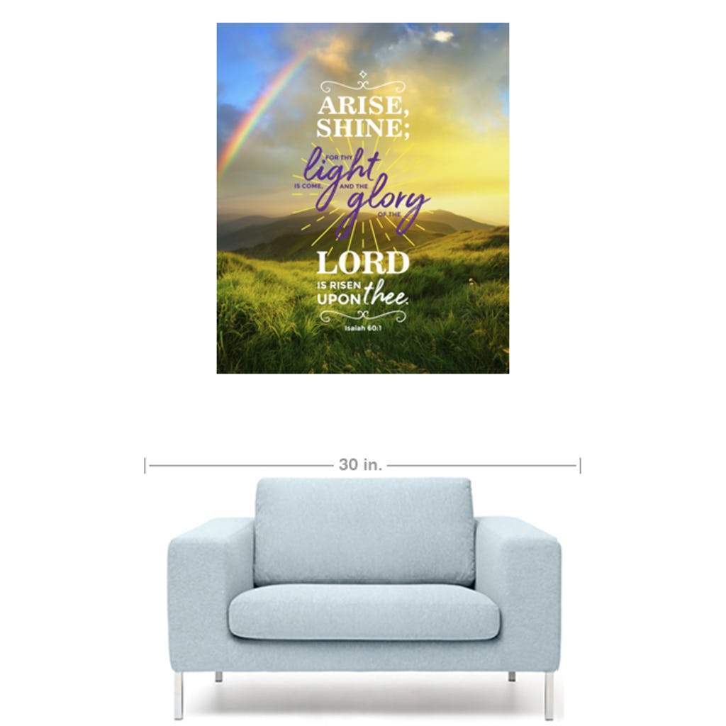 Scripture Walls Arise Isaiah 60:1 Christian Wall Art Bible Verse Print Ready to Hang - Express Your Love Gifts
