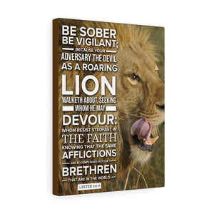Scripture Walls Be Vigilant 1 Peter 5:89 Christian Wall Art Bible Verse Print Ready to Hang - Express Your Love Gifts