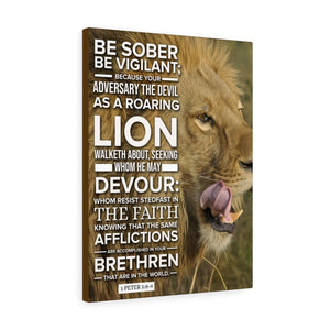 Scripture Walls Be Vigilant 1 Peter 5:89 Christian Wall Art Bible Verse Print Ready to Hang - Express Your Love Gifts