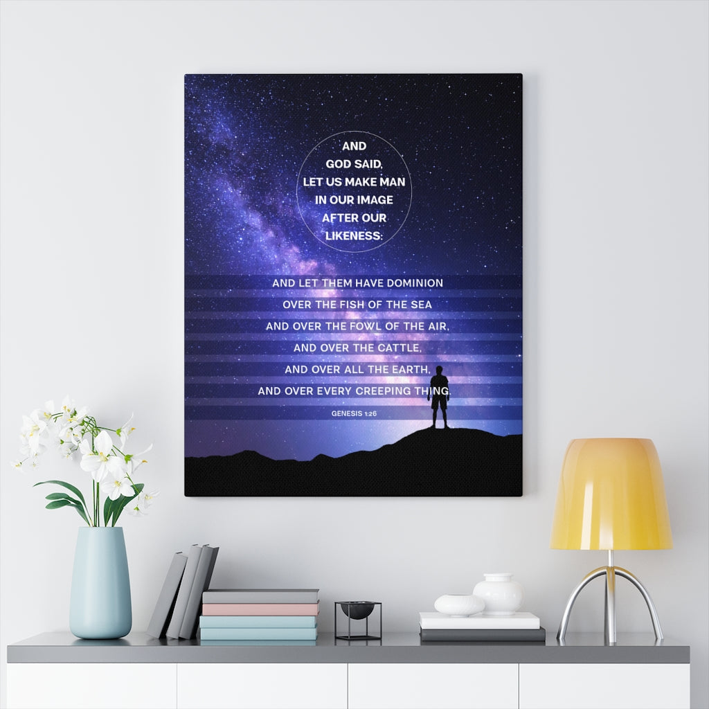 Scripture Walls Fish of The Sea Genesis 1:26 Christian Wall Art Bible Verse Print Ready to Hang - Express Your Love Gifts