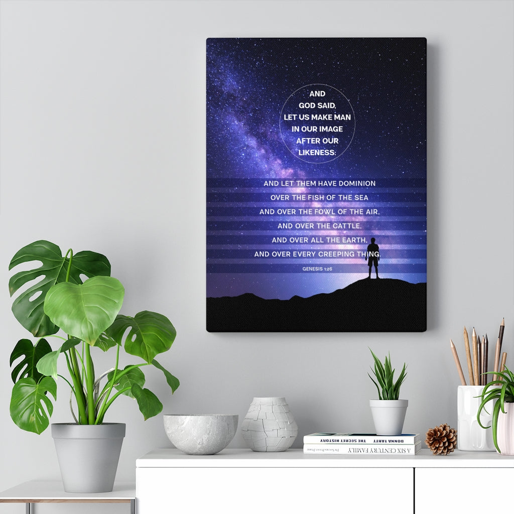 Scripture Walls Fish of The Sea Genesis 1:26 Christian Wall Art Bible Verse Print Ready to Hang - Express Your Love Gifts