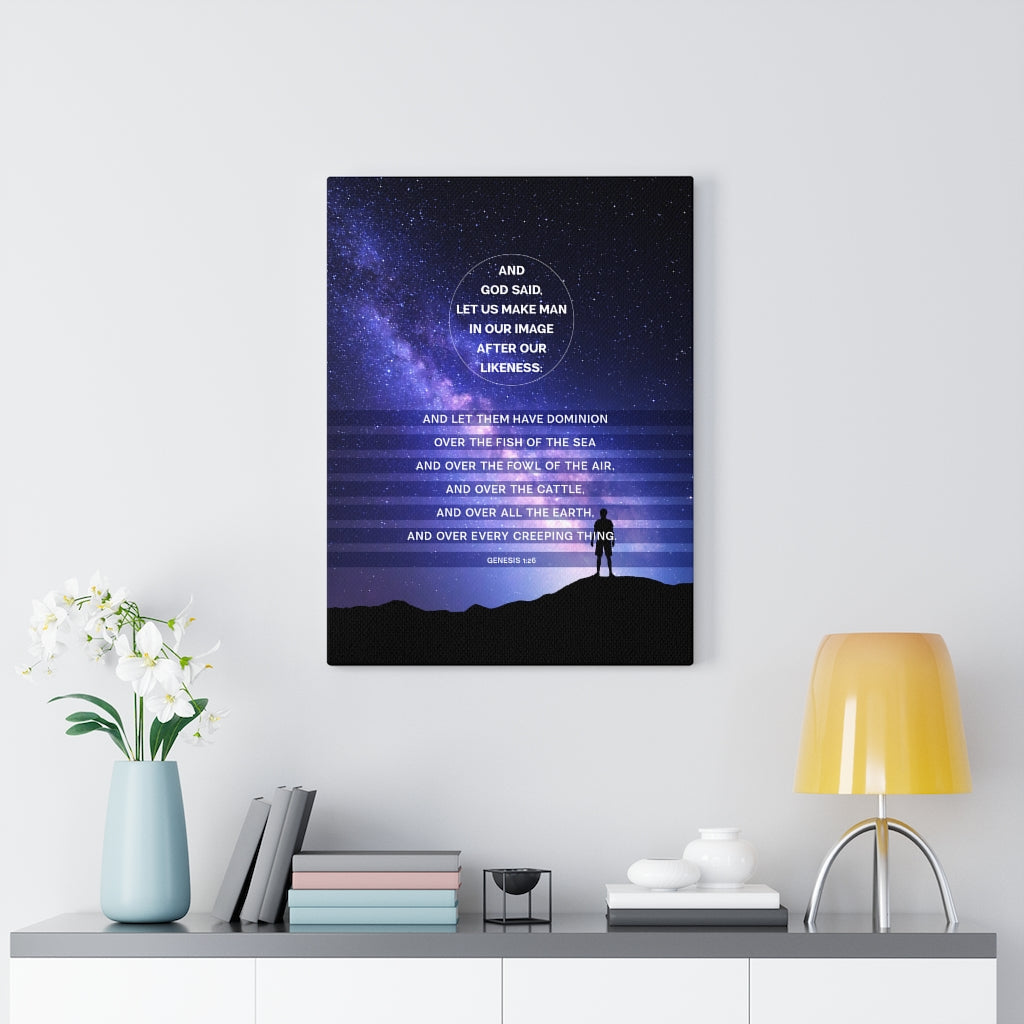 Scripture Walls Fish of The Sea Genesis 1:26 Christian Wall Art Bible Verse Print Ready to Hang - Express Your Love Gifts