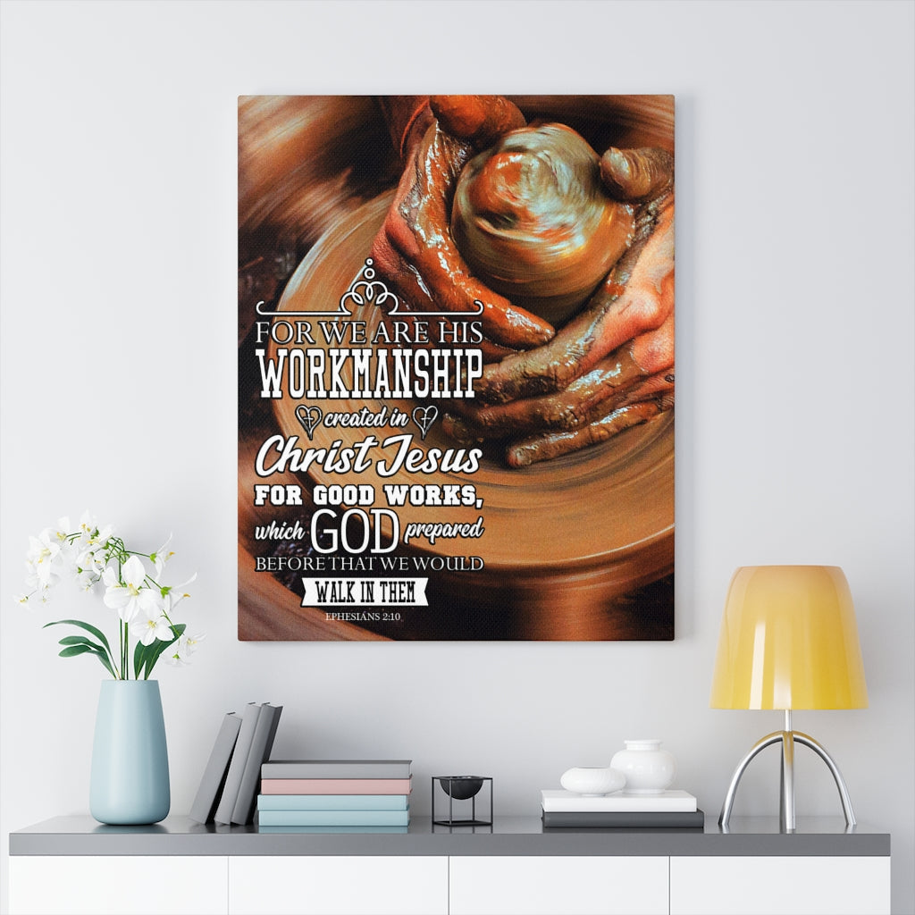 Scripture Walls Workmanship Ephesians 2:10 Christian Wall Art Bible Verse Print Ready to Hang - Express Your Love Gifts