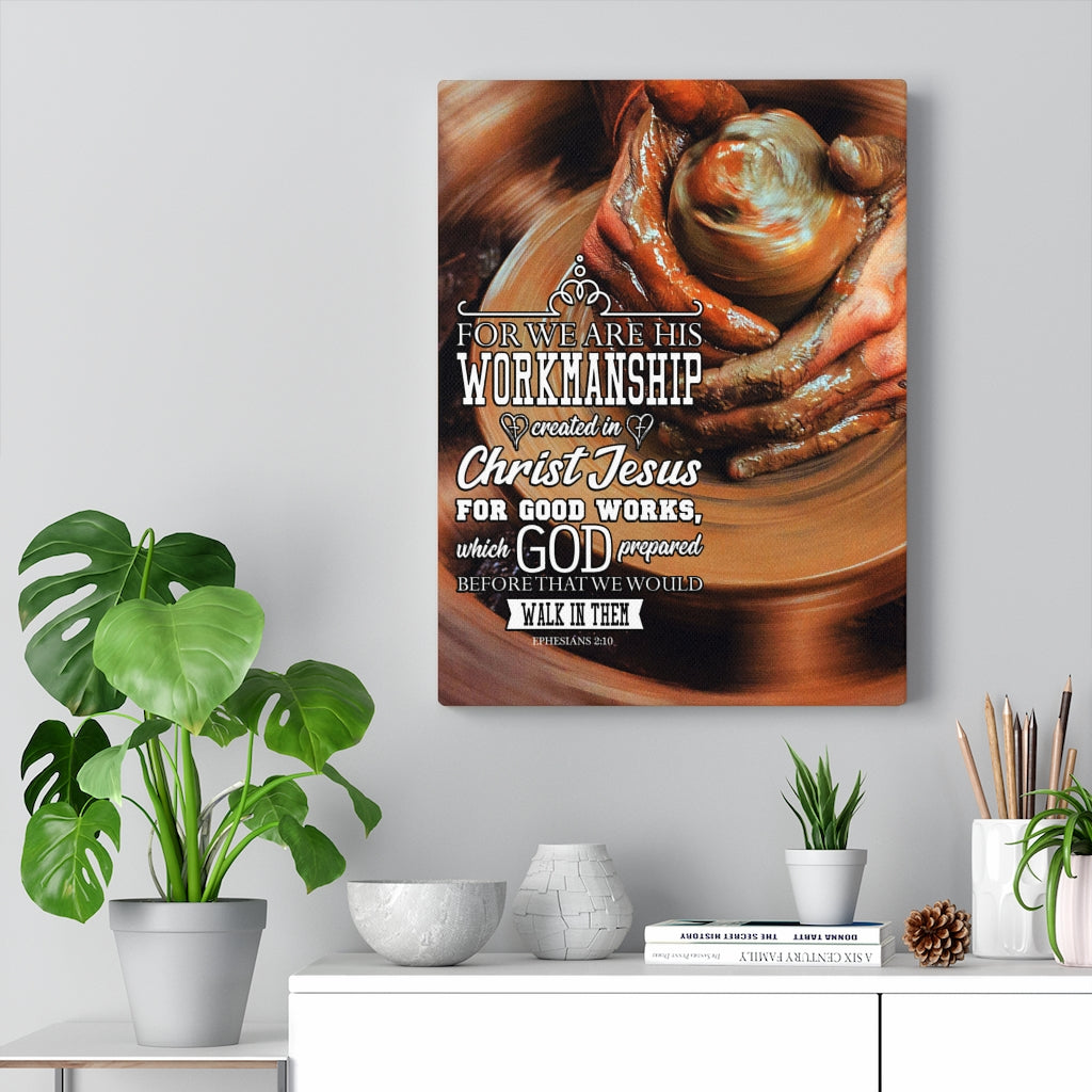 Scripture Walls Workmanship Ephesians 2:10 Christian Wall Art Bible Verse Print Ready to Hang - Express Your Love Gifts