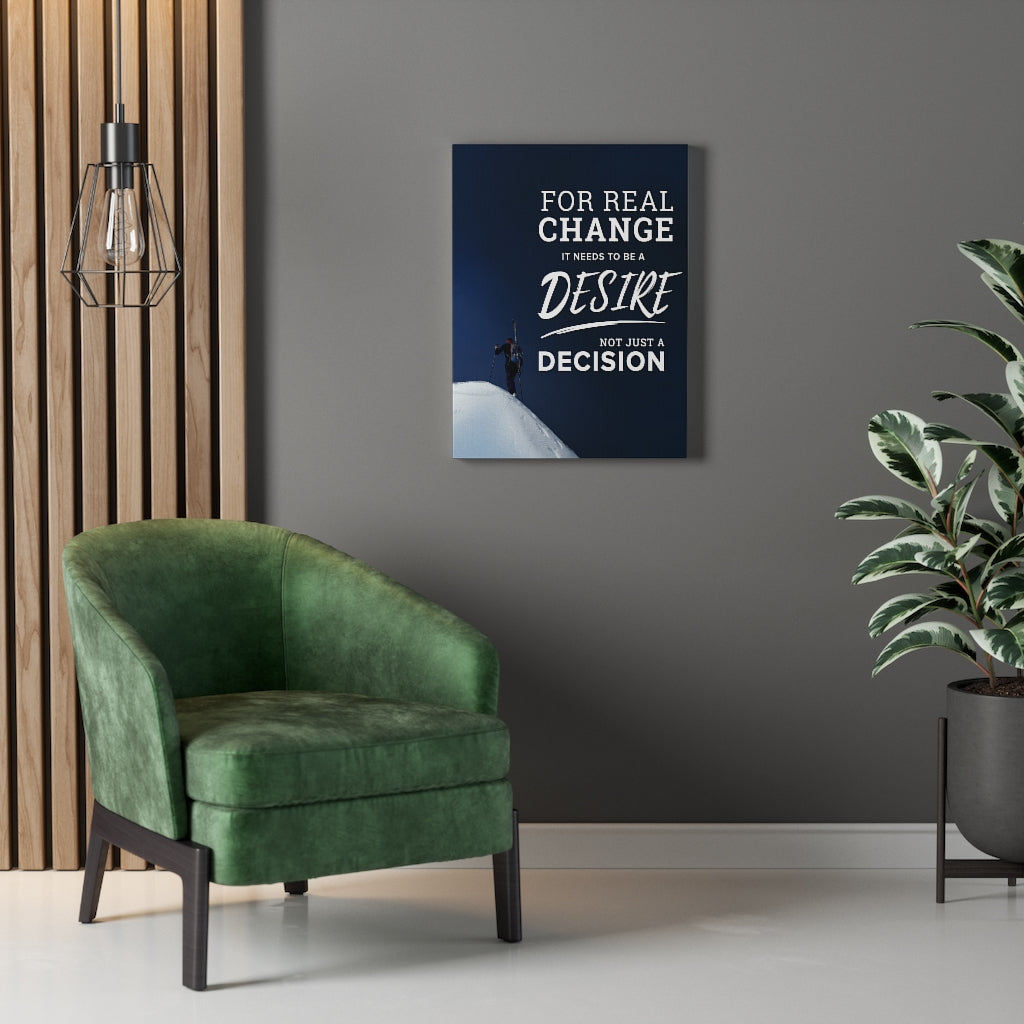 For Real Change Motivational Verse Inspirational Wall Decor for Home Office Gym Inspiring Success Quote Print Ready to Hang - Express Your Love Gifts