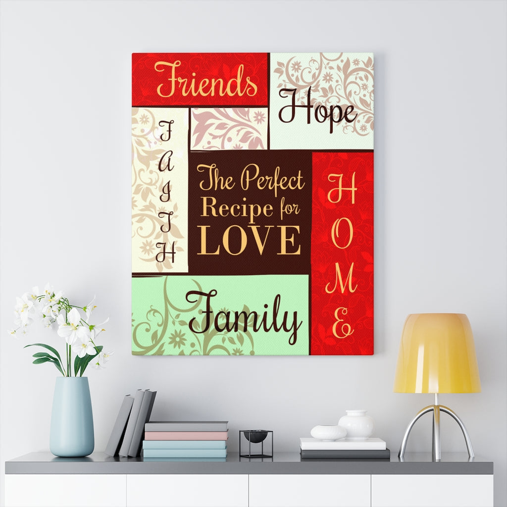 Friends Hope Love Motivational Inspirational Wall Decor for Home Office Gym Inspiring Success Quote Print Ready to Hang Wall Art - Express Your Love Gifts