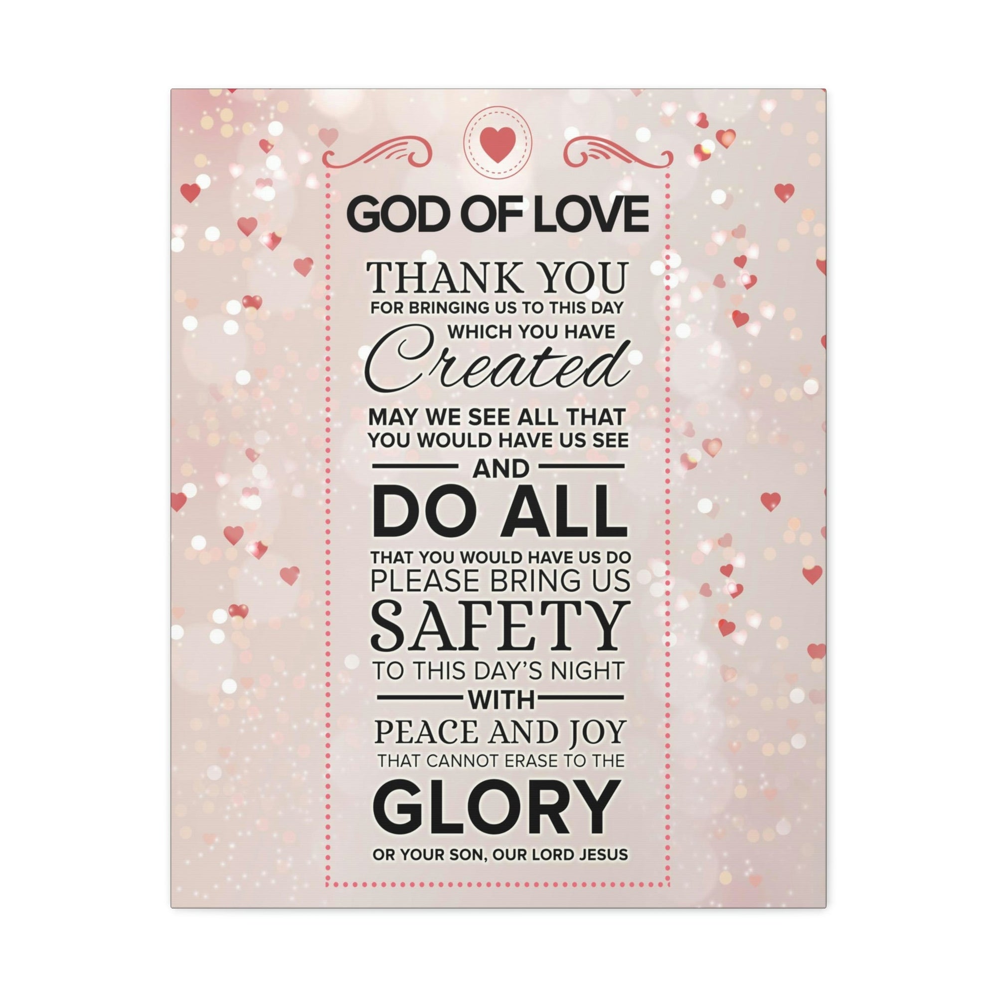 Scripture Walls God of Love Psalm 100:4 Prayer Wall Decor Bible Print Ready to Hang Wall Art Unframed-Express Your Love Gifts
