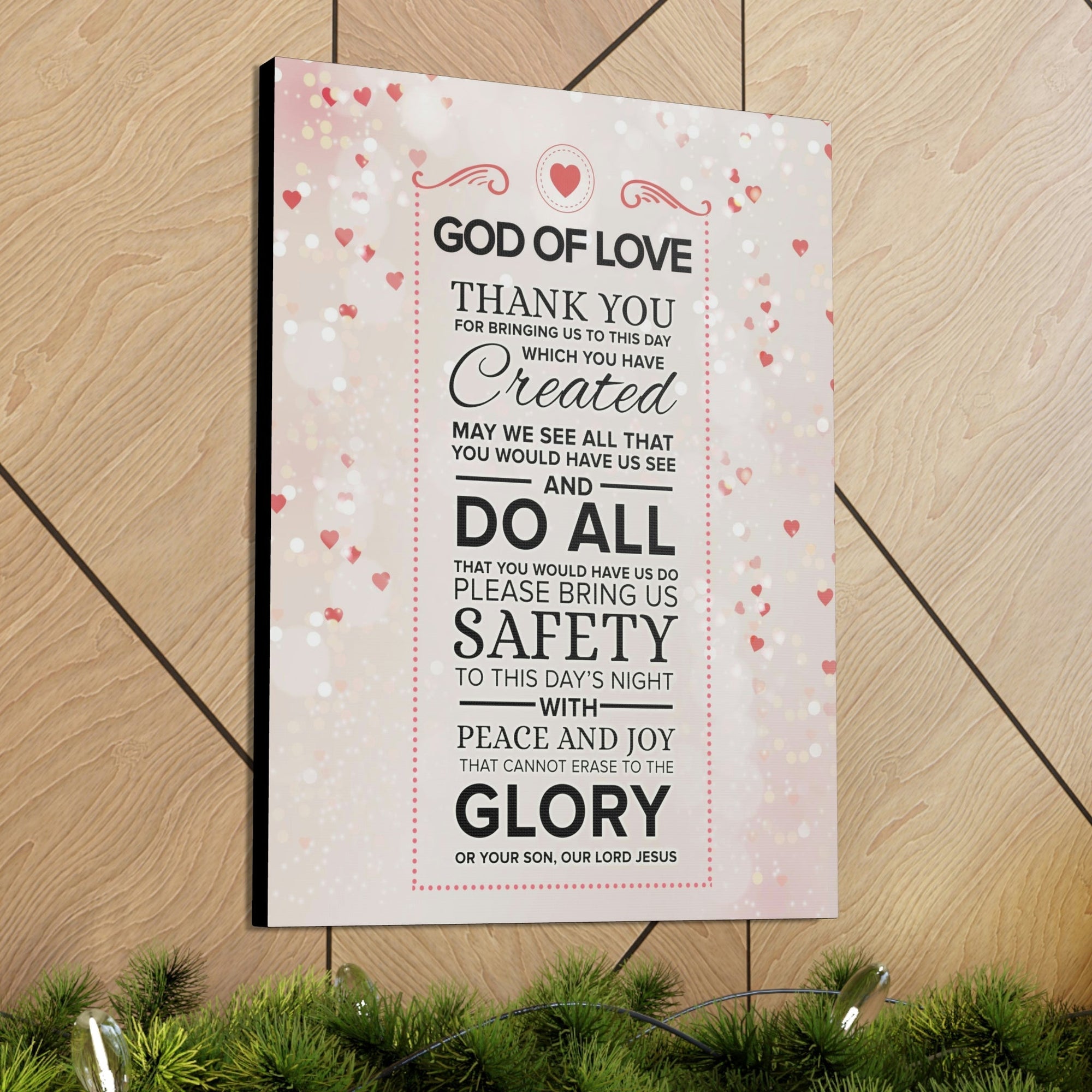 Scripture Walls God of Love Psalm 100:4 Prayer Wall Decor Bible Print Ready to Hang Wall Art Unframed-Express Your Love Gifts