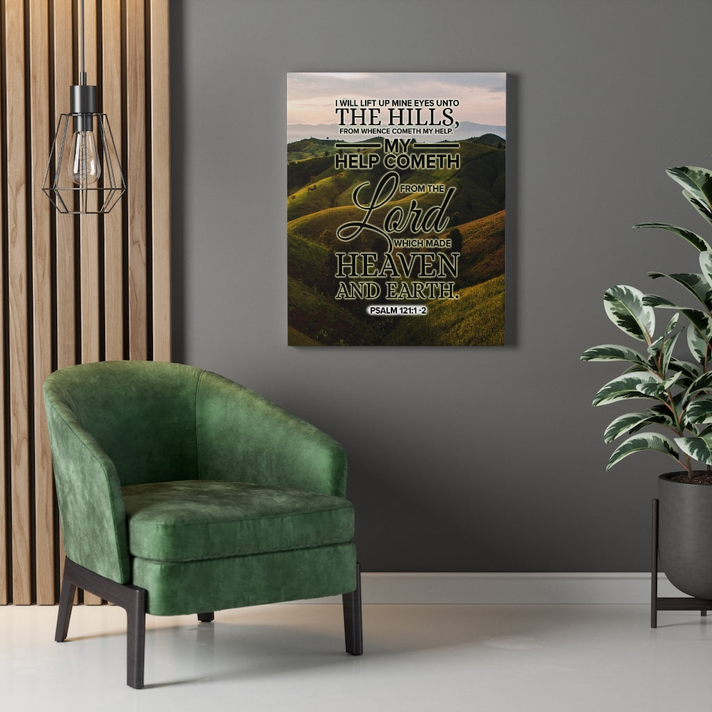 Scripture Walls Heaven and Earth Psalm 121:1‭-‬2 KJV Christian Wall Art Bible Verse Print Ready to Hang - Express Your Love Gifts