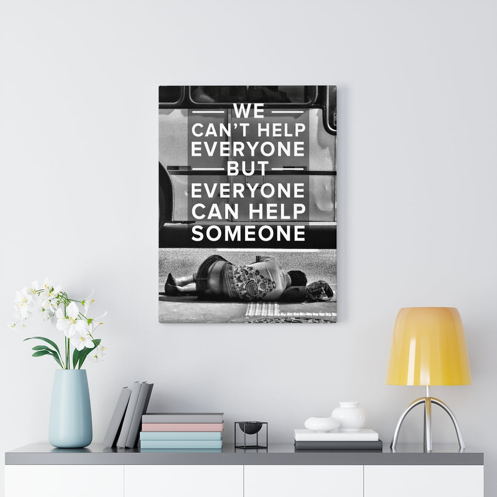 Help Someone Motivational Inspirational Wall Decor for Home Office Gym Inspiring Success Quote Print Ready to Hang Wall Art - Express Your Love Gifts