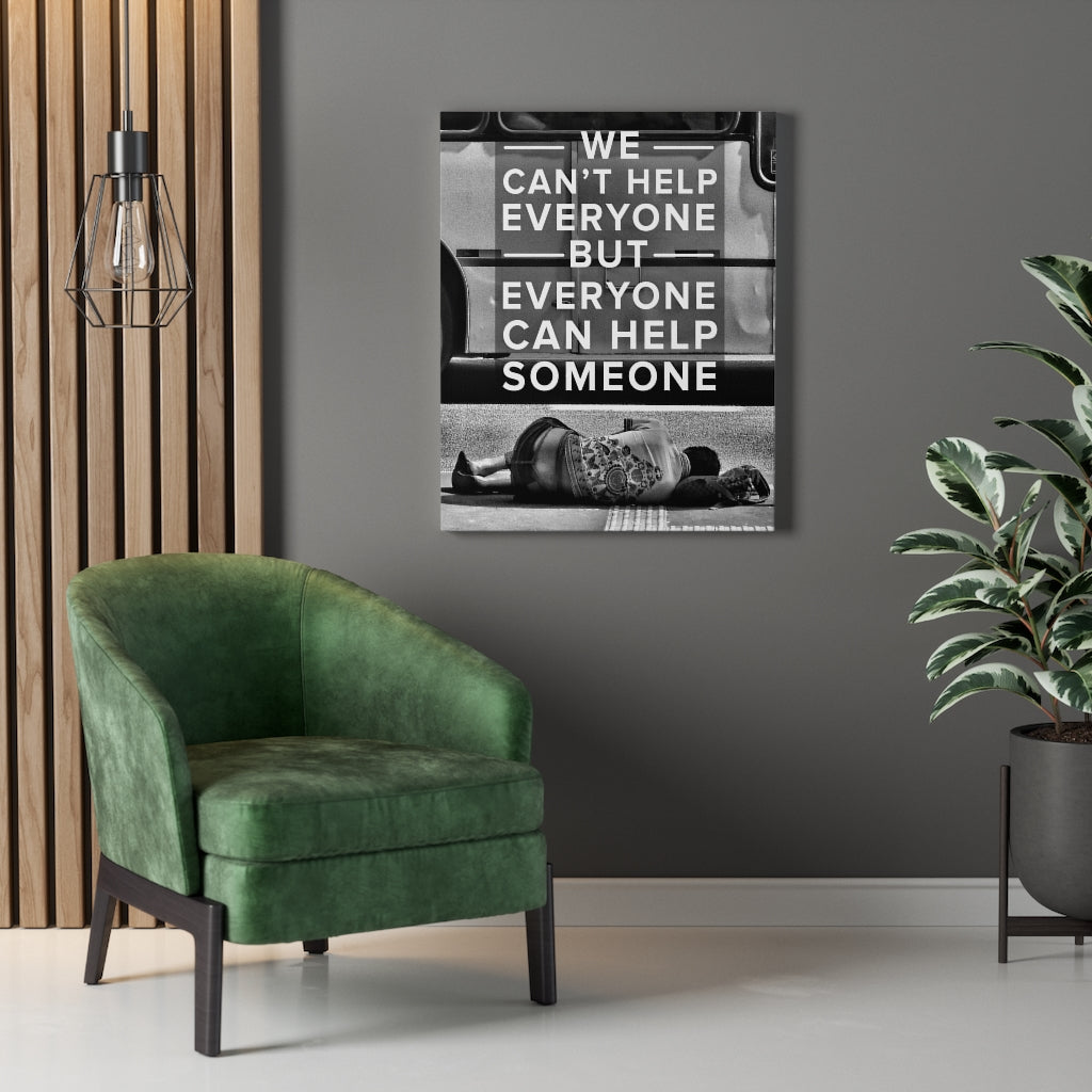 Help Someone Motivational Inspirational Wall Decor for Home Office Gym Inspiring Success Quote Print Ready to Hang Wall Art - Express Your Love Gifts