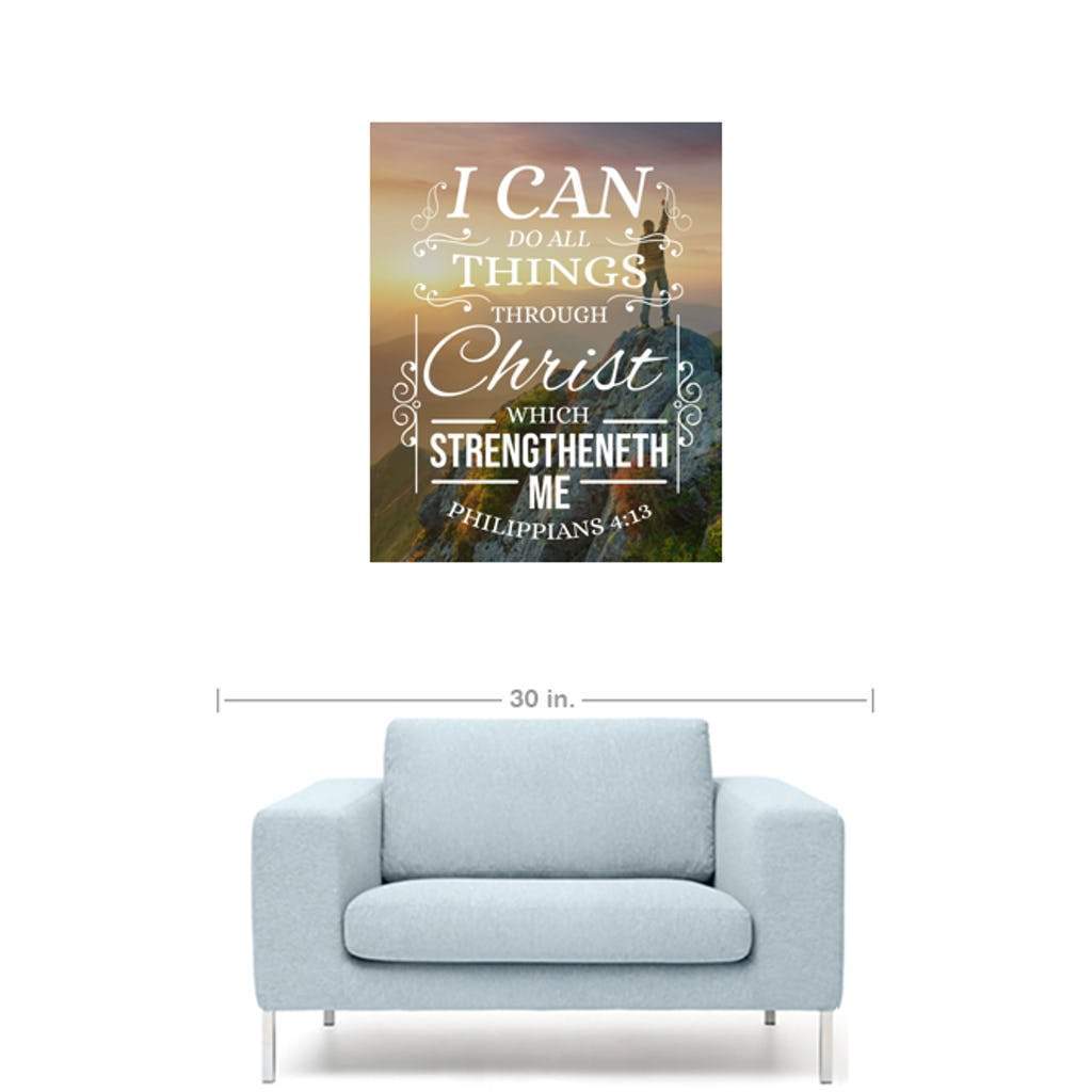 Scripture Walls I Can Do All Things Philippians 4:13 Christian Wall Art Bible Verse Print Ready to Hang - Express Your Love Gifts