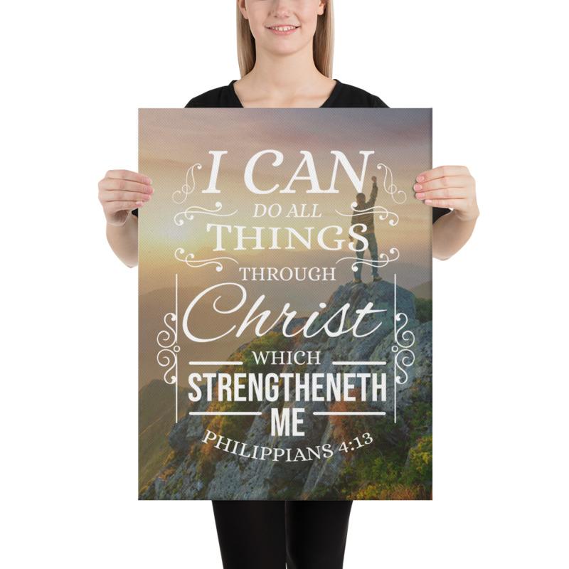 Scripture Walls I Can Do All Things Philippians 4:13 Christian Wall Art Bible Verse Print Ready to Hang - Express Your Love Gifts