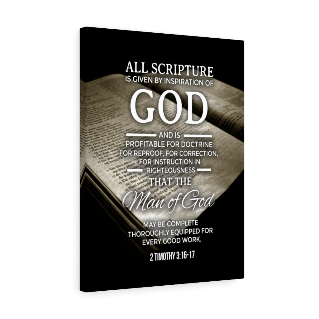Scripture Walls Inspiration of God 2 Timothy 3:16-17 Christian Wall Art Bible Verse Print Ready to Hang - Express Your Love Gifts