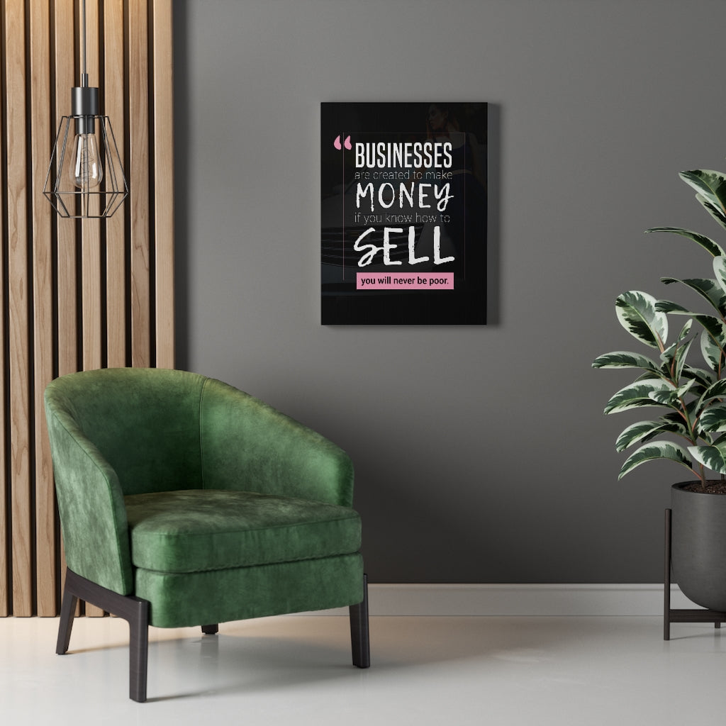 Inspirational Wall Art Top Salesman Motivation Wall Decor for Home Office Gym Inspiring Success Quote Print Ready to Hang - Express Your Love Gifts