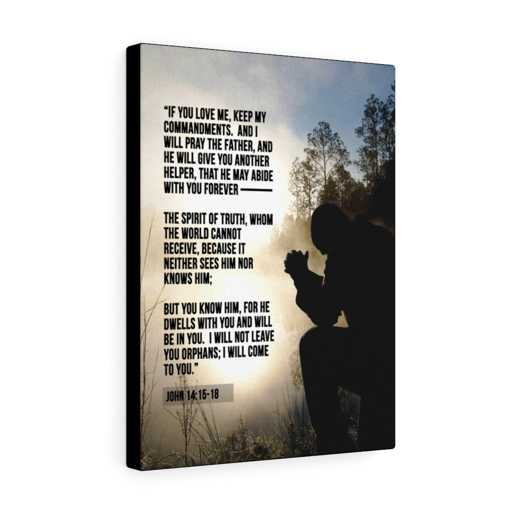 Scripture Walls Keep my Commandments John 14:15‭-‬18 Christian Wall Art Bible Verse Print Ready to Hang - Express Your Love Gifts