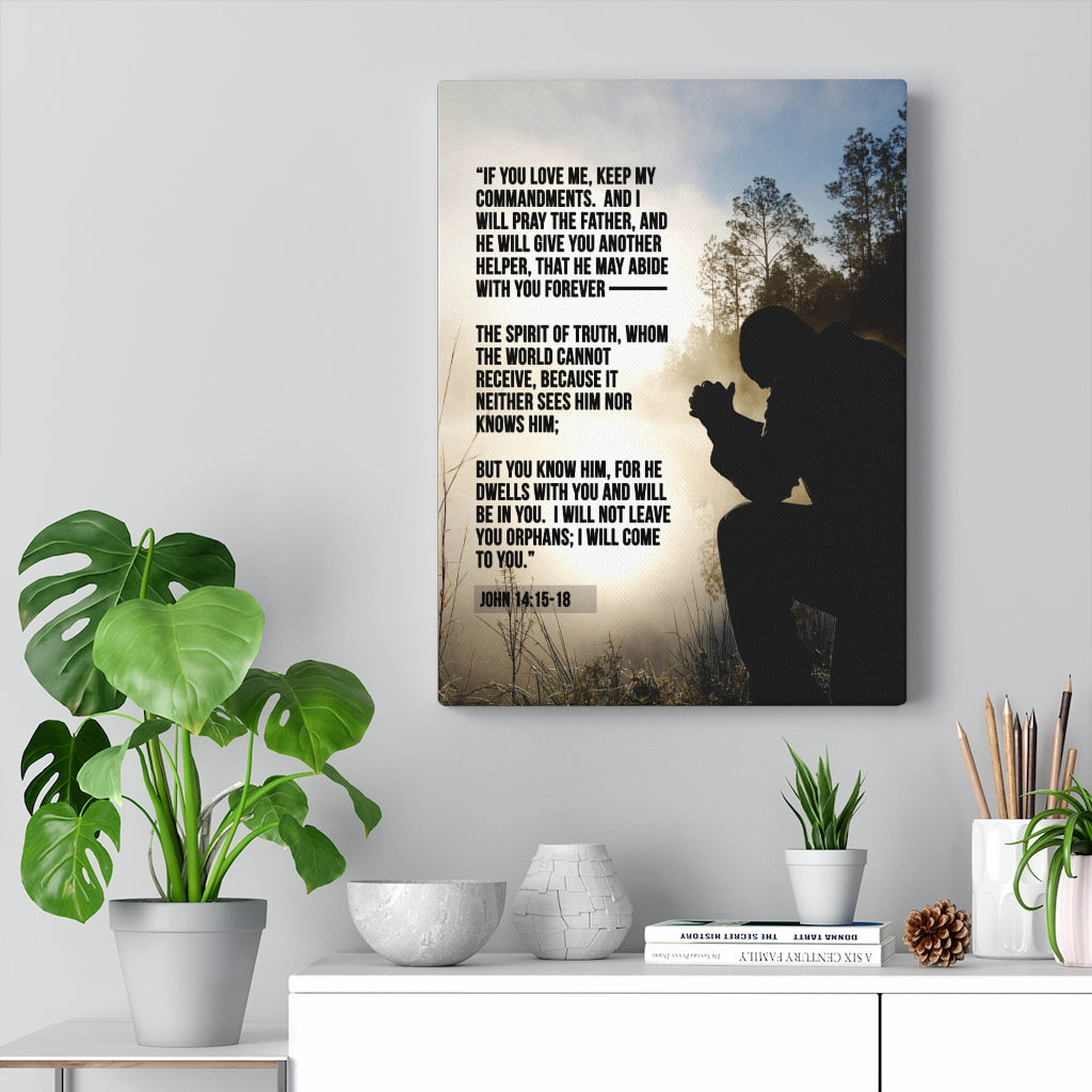 Scripture Walls Keep my Commandments John 14:15‭-‬18 Christian Wall Art Bible Verse Print Ready to Hang - Express Your Love Gifts