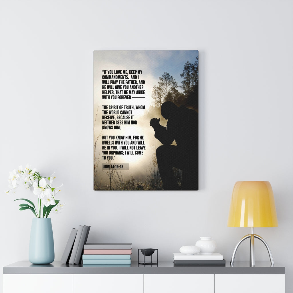 Scripture Walls Keep my Commandments John 14:15‭-‬18 Christian Wall Art Bible Verse Print Ready to Hang - Express Your Love Gifts