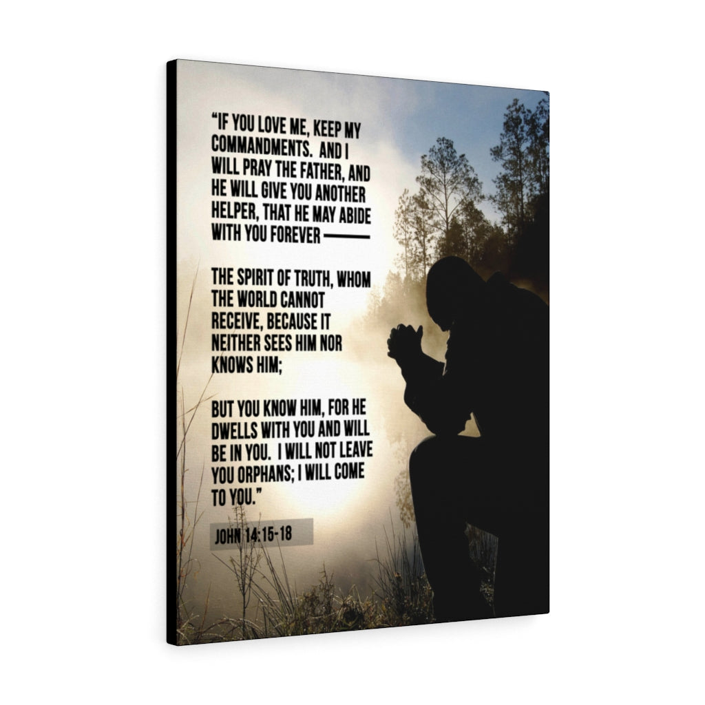 Scripture Walls Keep my Commandments John 14:15‭-‬18 Christian Wall Art Bible Verse Print Ready to Hang - Express Your Love Gifts