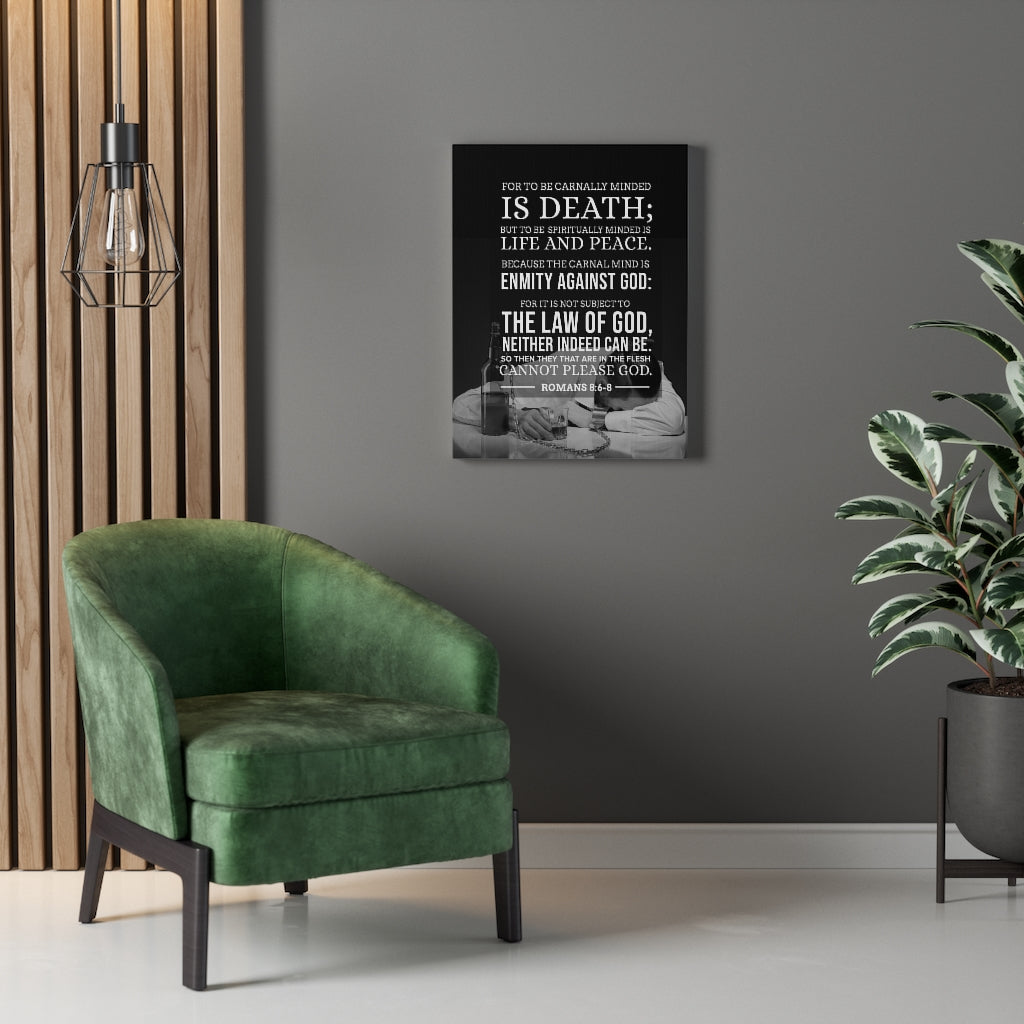 Scripture WallsLife and Peace Romans 8:6‭-‬8 Christian Home Decor Scripture Art - Express Your Love Gifts