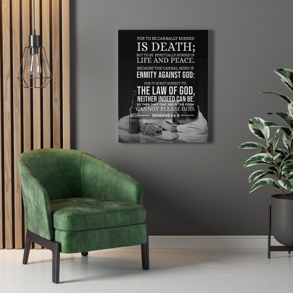 Scripture WallsLife and Peace Romans 8:6‭-‬8 Christian Home Decor Scripture Art - Express Your Love Gifts