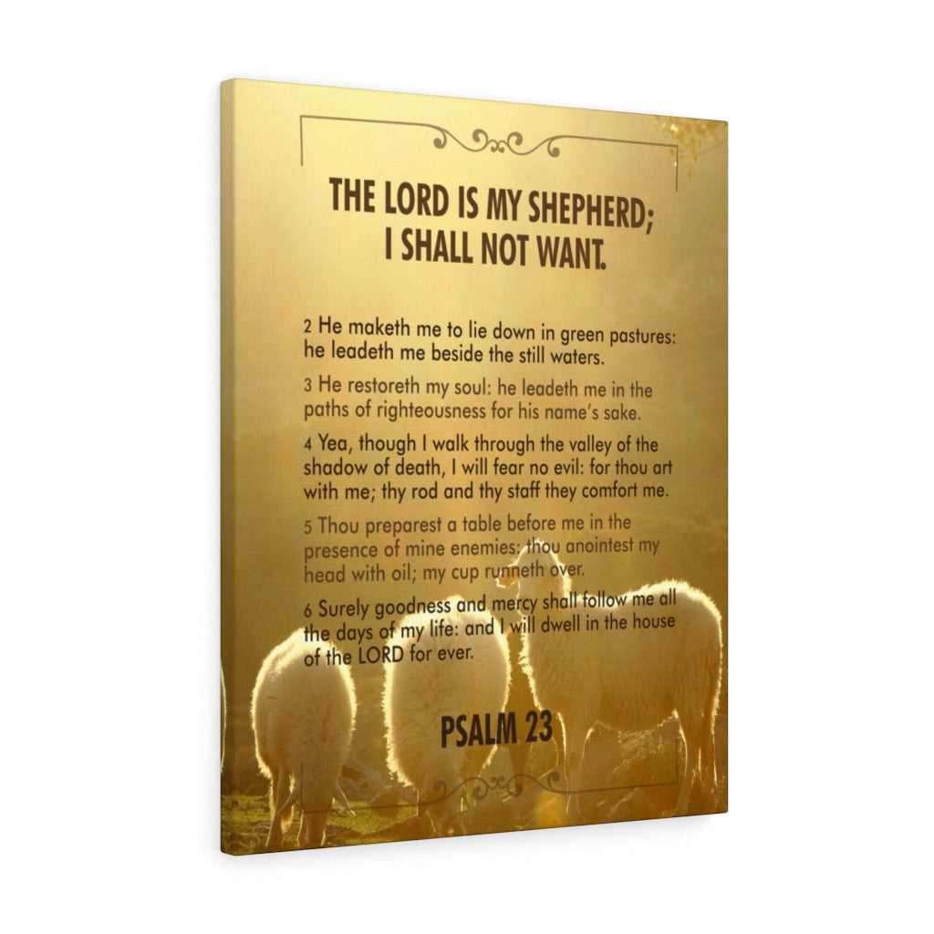 Scripture Walls Lord is my Shepherd Psalm 23 Christian Wall Art Bible Verse Print Ready to Hang - Express Your Love Gifts