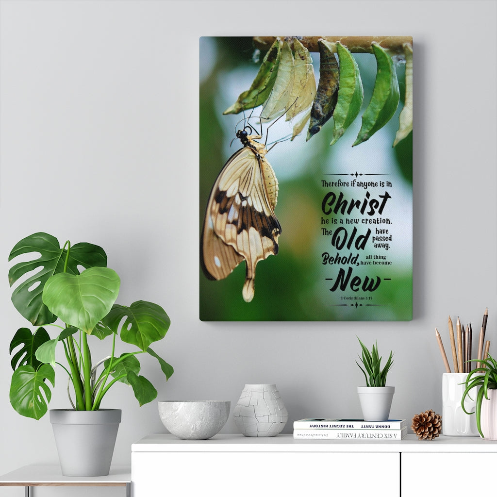 Scripture Walls New Creation 2 Corinthians 5:17 Christian Wall Art Bible Verse Print Ready to Hang - Express Your Love Gifts