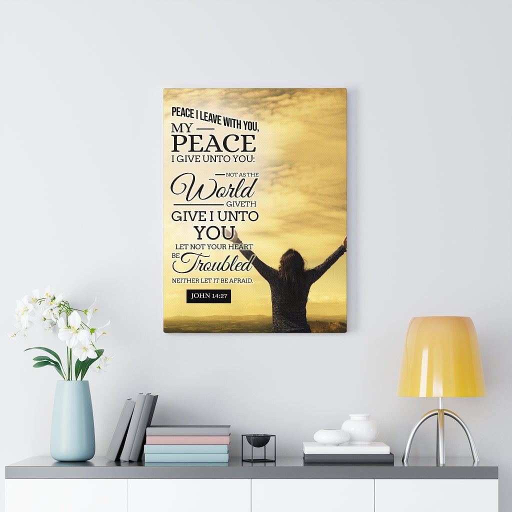 Scripture Walls Peace I Leave With You John 14:27 Christian Wall Art Bible Verse Print Ready to Hang - Express Your Love Gifts