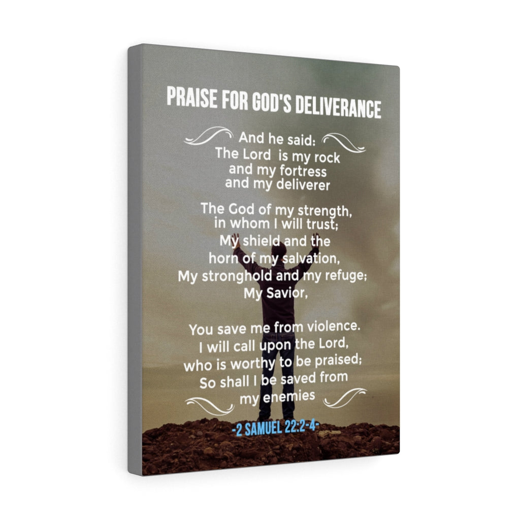 Scripture Walls Praise For God&#39;s Deliverance 2 Samuel 22:24 Christian Wall Art Bible Verse Print Ready to Hang - Express Your Love Gifts