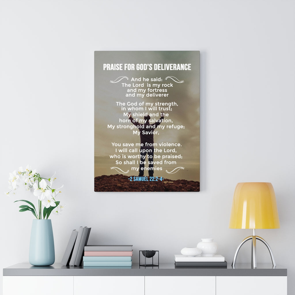 Scripture Walls Praise For God's Deliverance 2 Samuel 22:24 Christian Wall Art Bible Verse Print Ready to Hang - Express Your Love Gifts