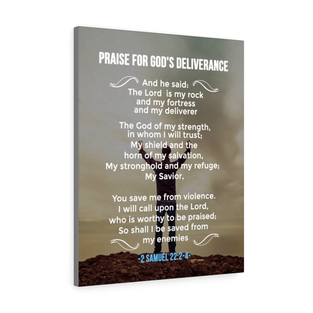 Scripture Walls Praise For God's Deliverance 2 Samuel 22:24 Christian Wall Art Bible Verse Print Ready to Hang - Express Your Love Gifts