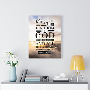 Scripture Walls The Kingdom of God Matthew 6:33 Christian Wall Art Bible Verse Print Ready to Hang - Express Your Love Gifts