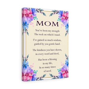 To My Mom Canvas Daughter Son Gift for Mother Inspirational Wall Decor for Home Office Gym Inspiring Success Quote Print Ready to Hang Wall Art - Express Your Love Gifts
