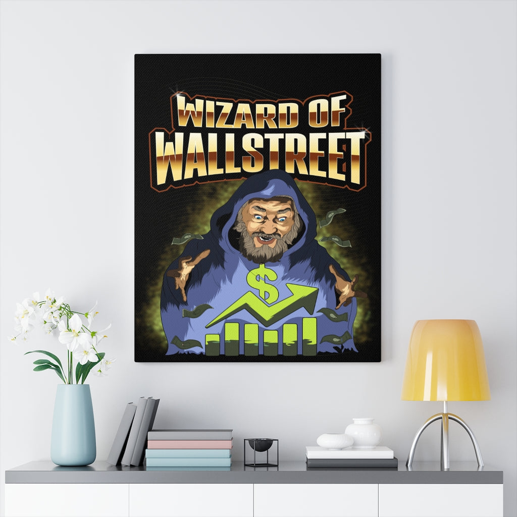 Trader Wall Art Wizard of Wall Street Canvas Print Money Motivation Wall Art - Express Your Love Gifts