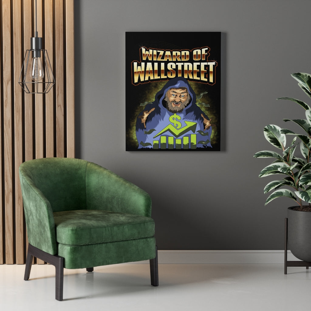 Trader Wall Art Wizard of Wall Street Canvas Print Money Motivation Wall Art - Express Your Love Gifts