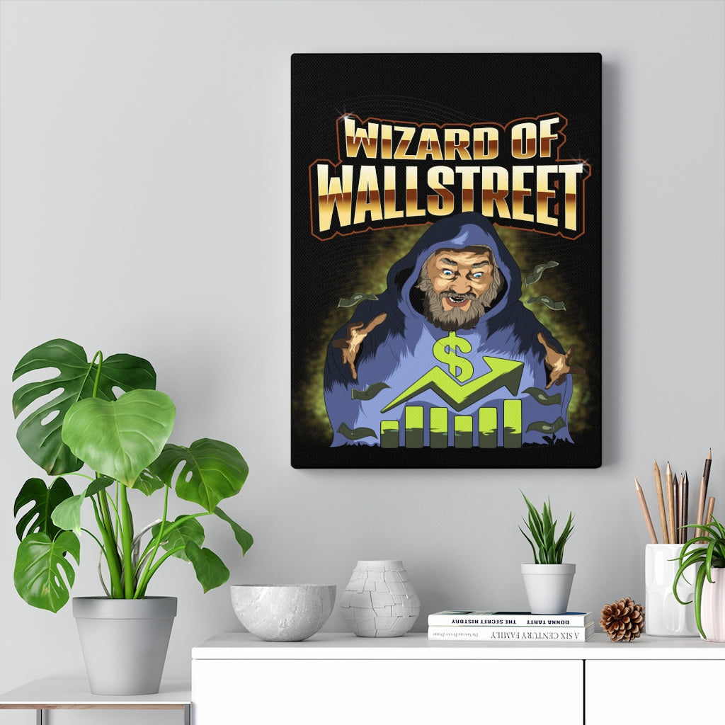 Trader Wall Art Wizard of Wall Street Canvas Print Money Motivation Wall Art - Express Your Love Gifts