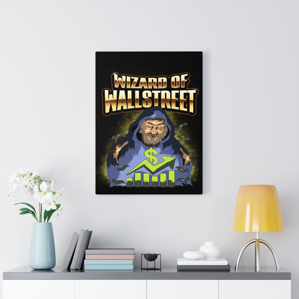 Trader Wall Art Wizard of Wall Street Canvas Print Money Motivation Wall Art - Express Your Love Gifts