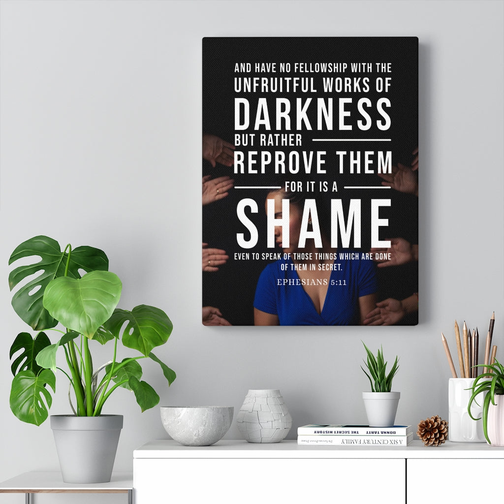 Scripture Walls Unfruitful Works of Darkness Ephesians 5:11 Christian Wall Art Bible Verse Print Ready to Hang - Express Your Love Gifts